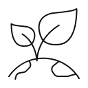 A small plant sprouting from a mound of earth, symbolizing sustainability and environmental responsibility (ESG)