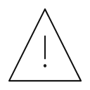 Icon of a caution sign