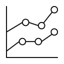 Icon of a line graph showing a trend